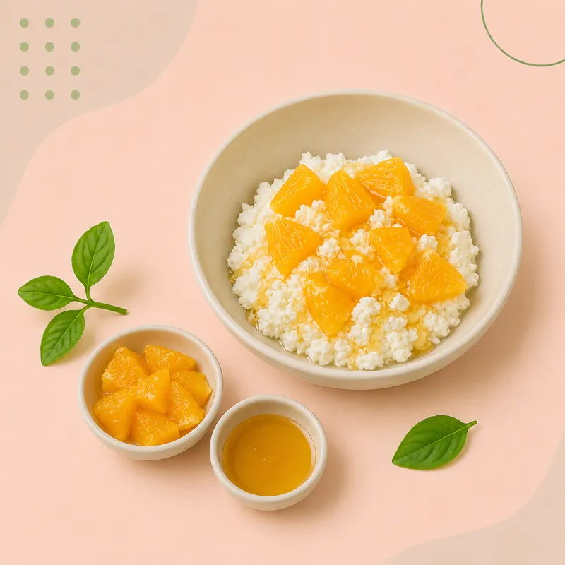 Cottage cheese with fruit
