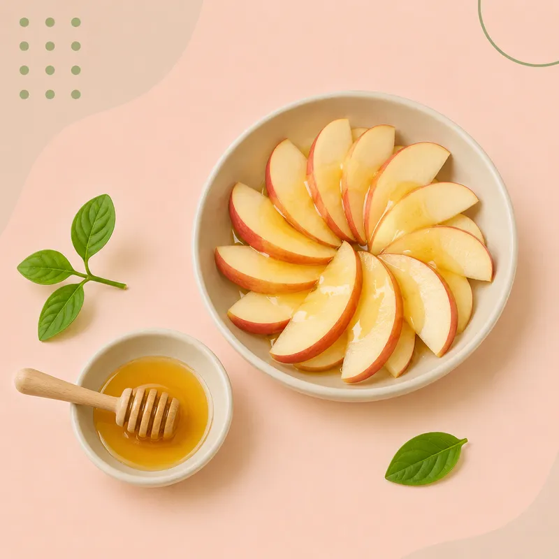 Apple with honey
