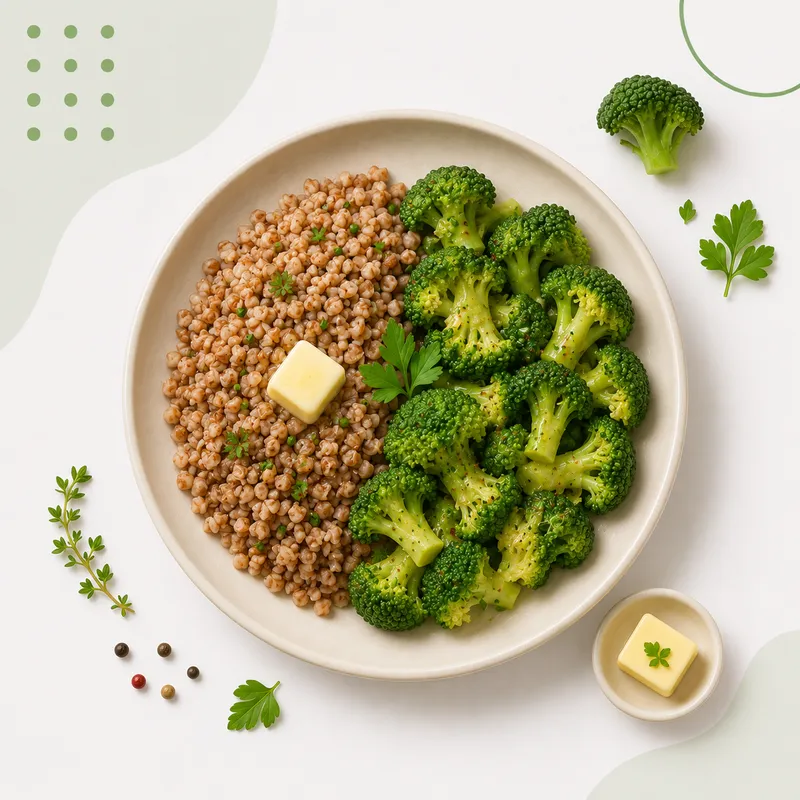 Buckwheat with broccoli