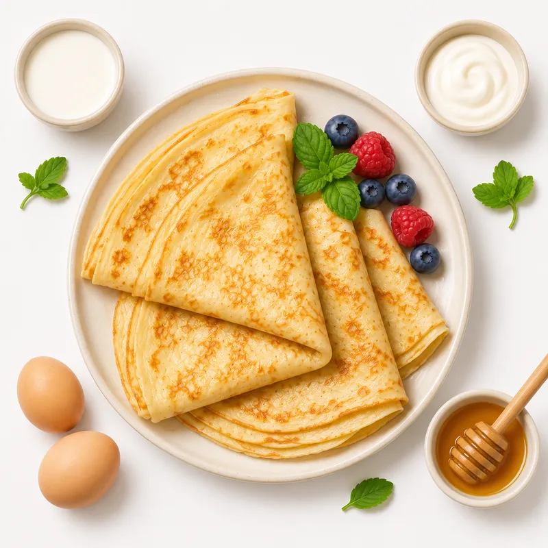 Ukrainian thin pancakes