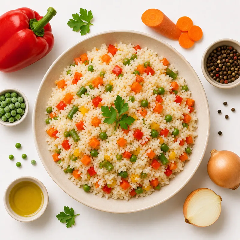 Rice with vegetables