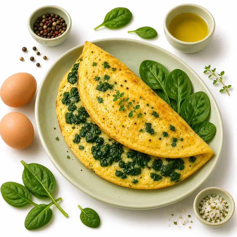 Spinach omelette