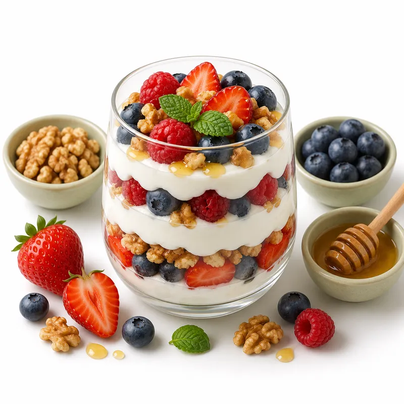 Yogurt berry parfait