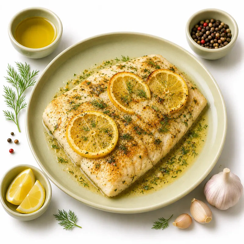 Lemon baked cod