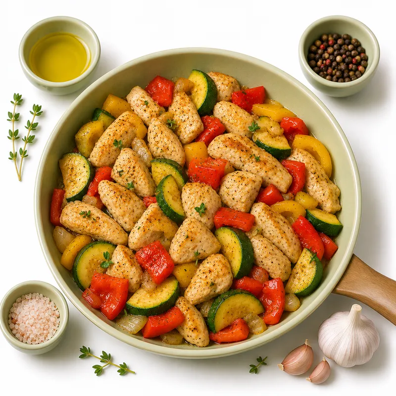 Turkey vegetable skillet