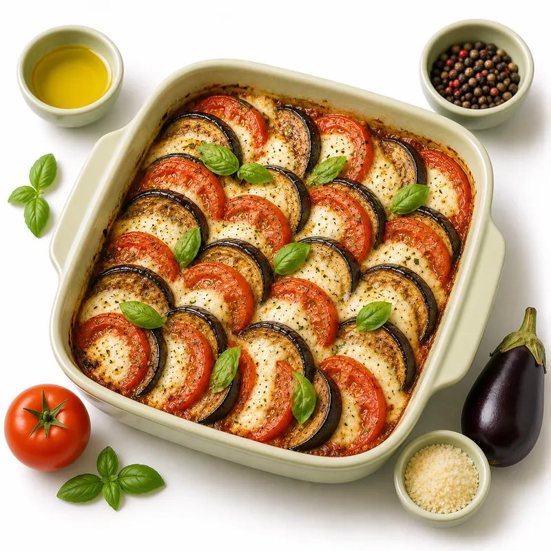 Eggplant tomato bake