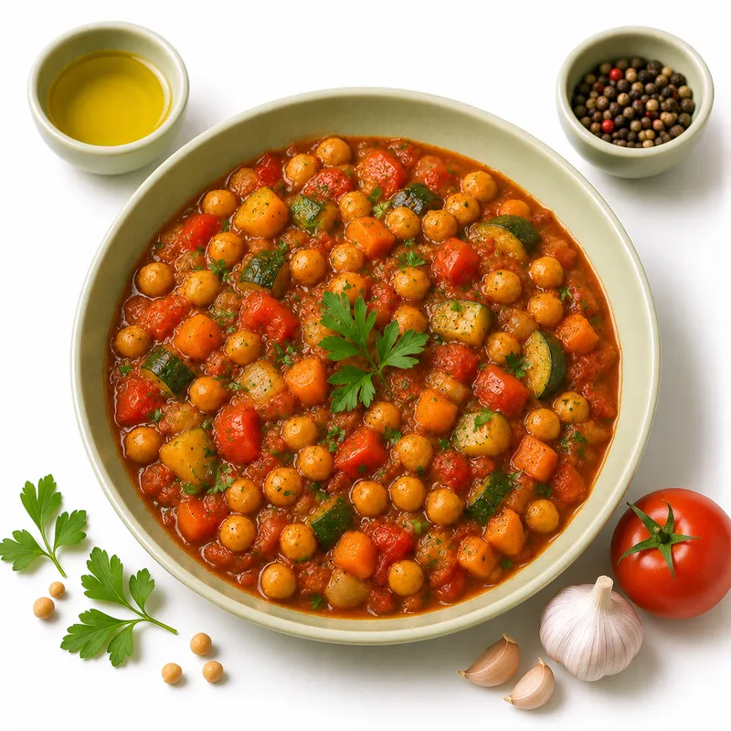 Chickpea vegetable stew