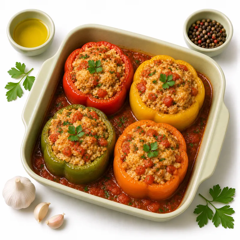 Stuffed peppers with turkey
