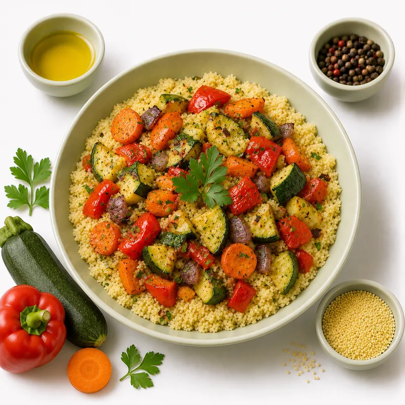 Couscous with roasted vegetables