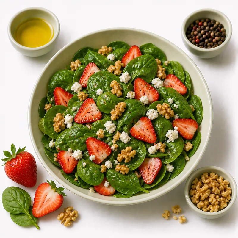 Spinach strawberry salad