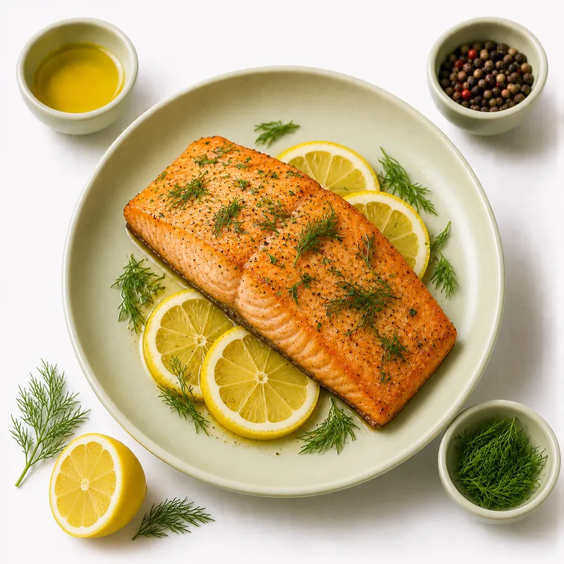 Lemon baked trout