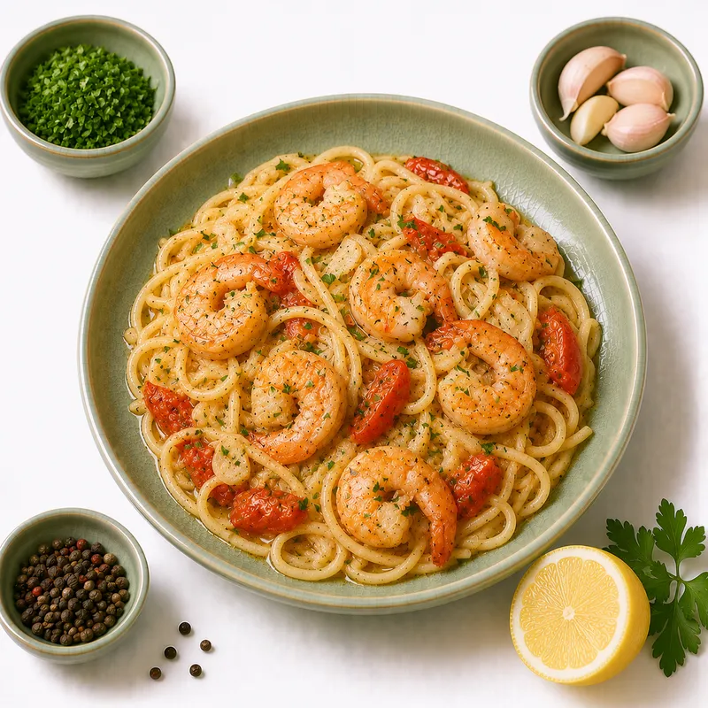 Shrimp pasta