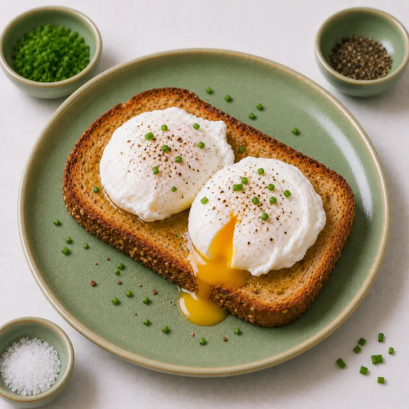 Poached eggs on toast