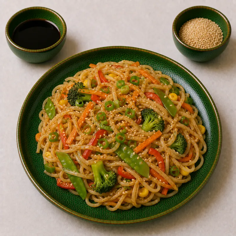 Vegetable rice noodles