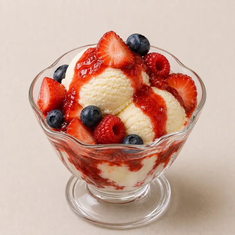 Ice cream sundae
