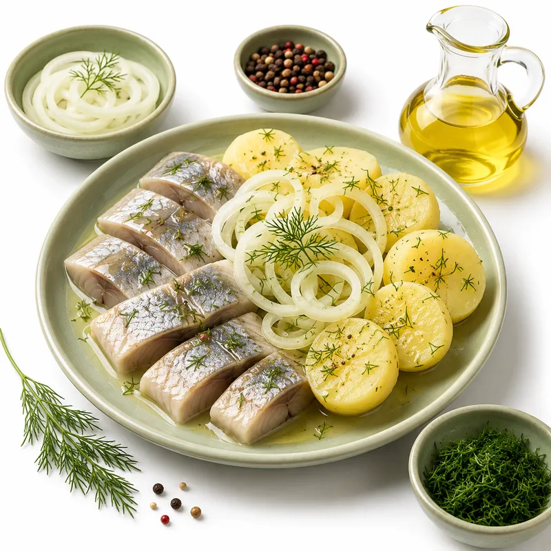 Herring with boiled potatoes