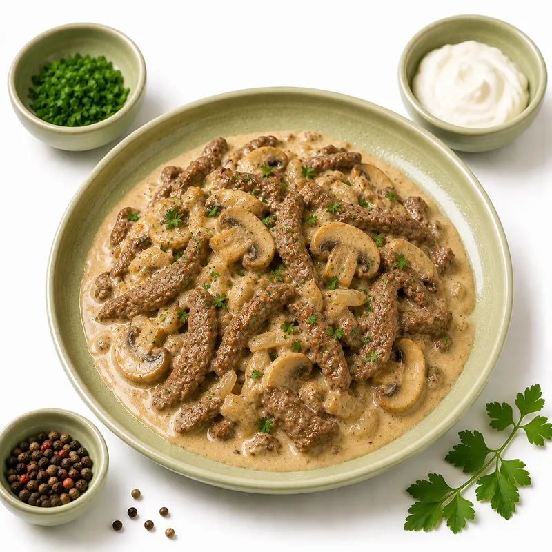 Beef stroganoff