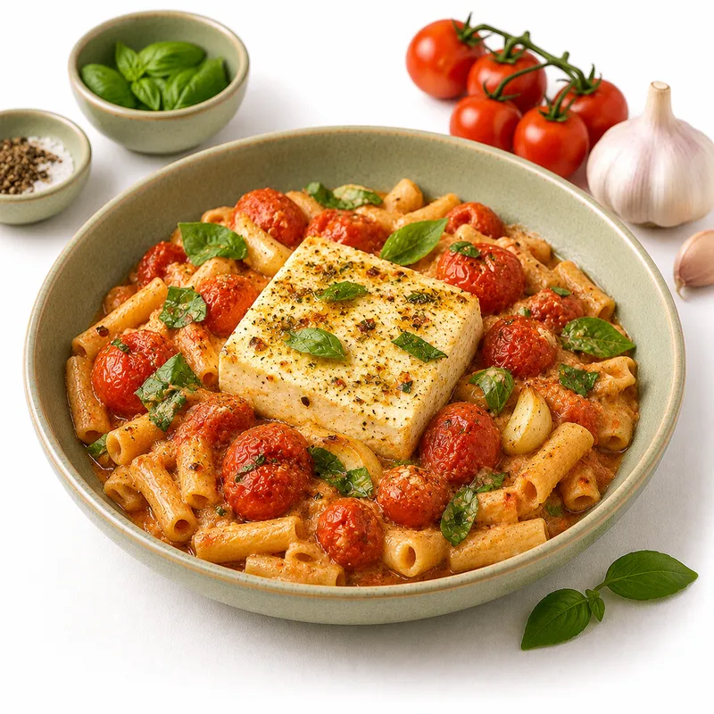 Baked feta pasta