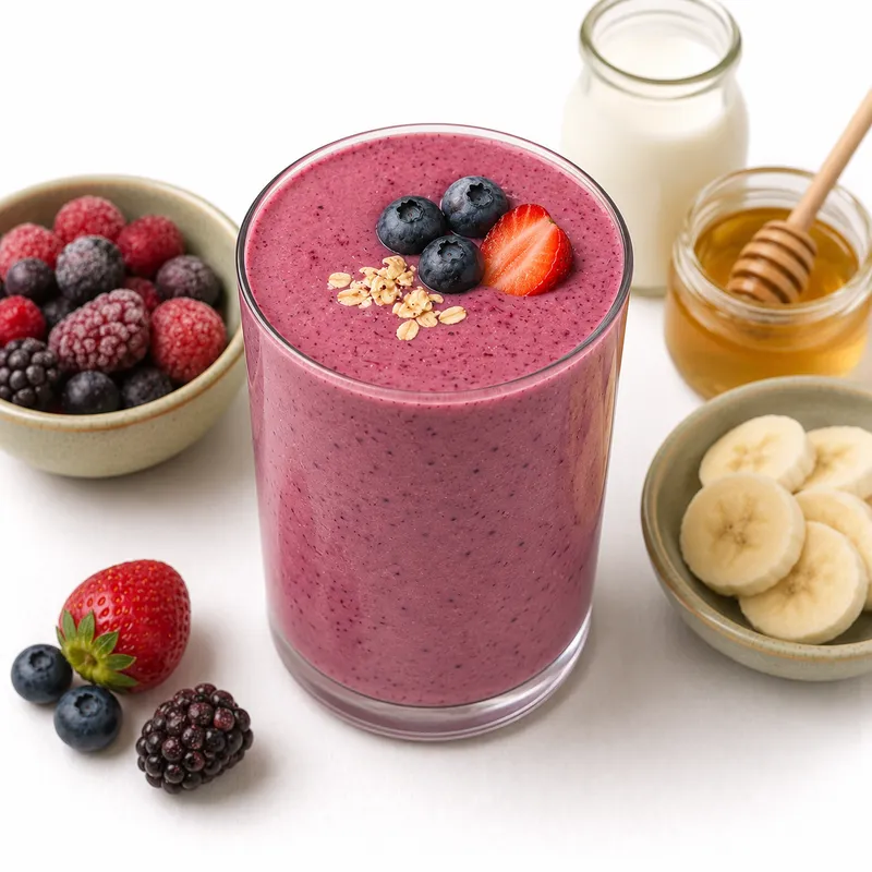 Banana berry smoothie
