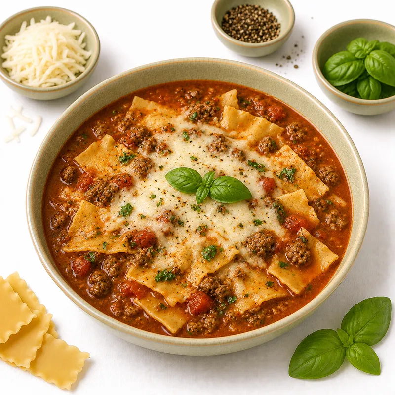 Lasagna soup