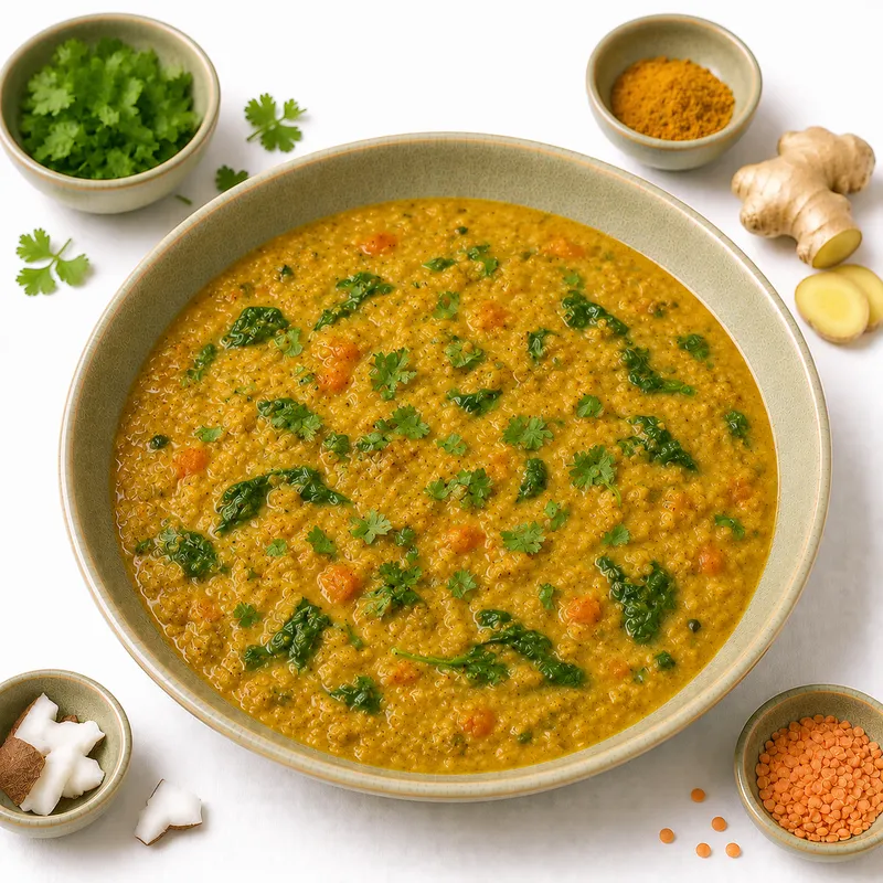Lentil coconut dal