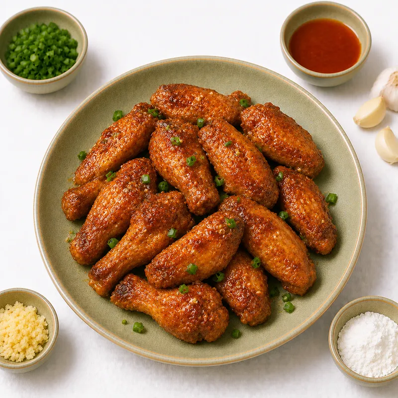Air-fryer chicken wings