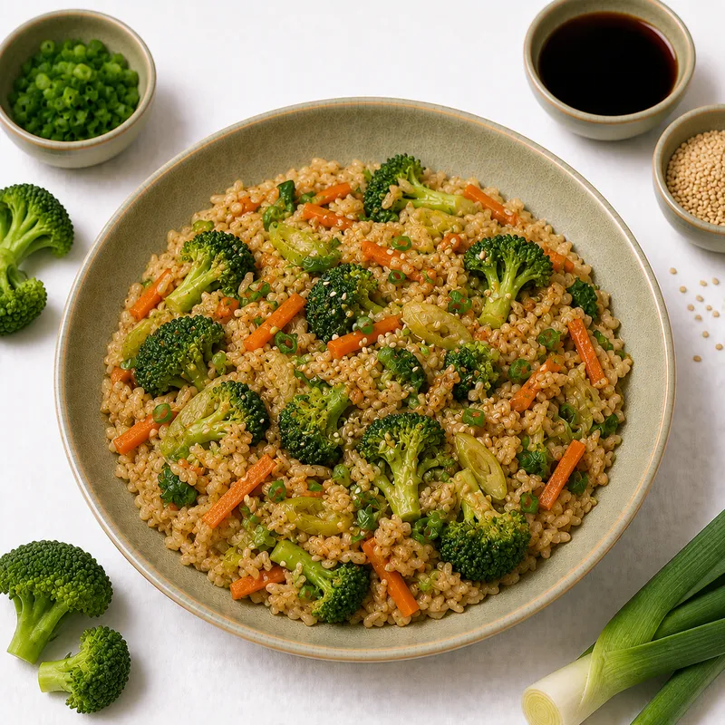 Brown rice vegetable bowl