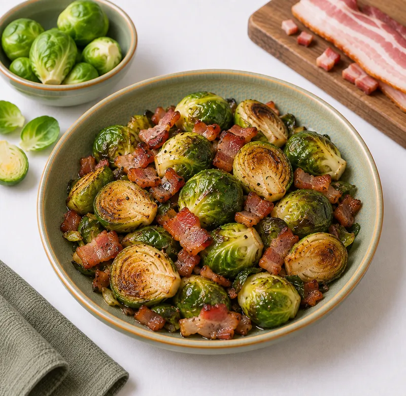 Brussels sprouts with bacon