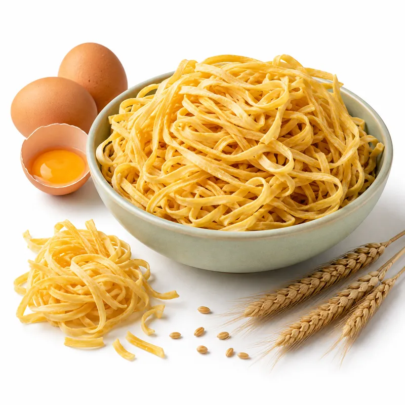 Egg noodles dry